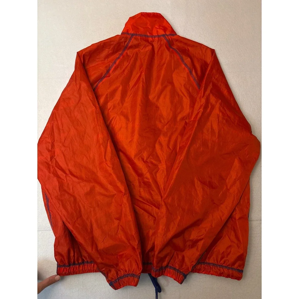 Forever 21 Wilson Red Quarter Zip Ripstop Windbreaker Jacket Large Reversible